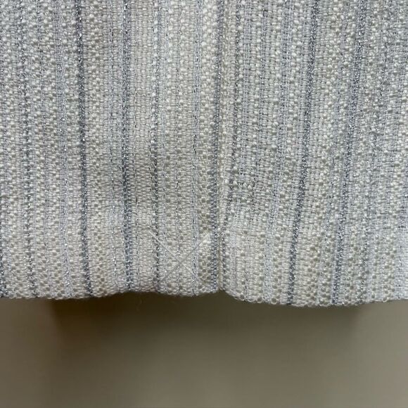 Karl Lagerfeld Tweed Fringe Ivory Metallic Sleeveless Shift Dress Women Size 12 - Picture 8 of 15